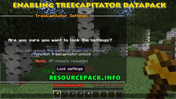 Treecapitator Datapack For Minecraft 1 16 3 1 15 2 1 14 4