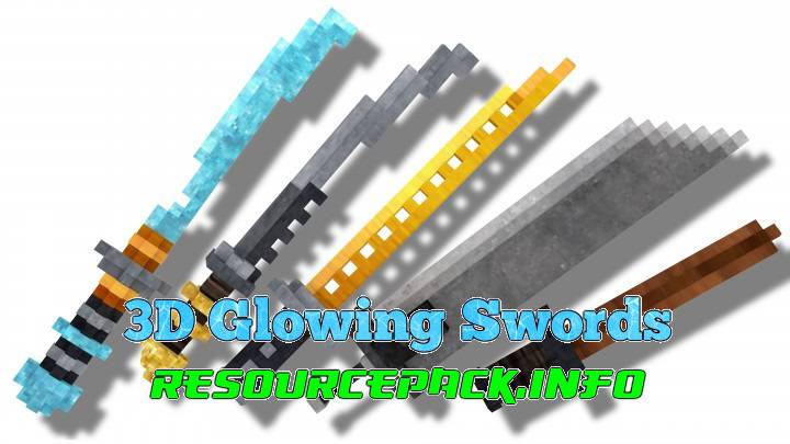 3D Glowing Swords 1.10.2