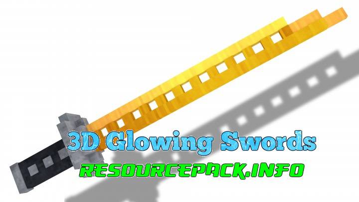 3D Glowing Swords 1.12.2