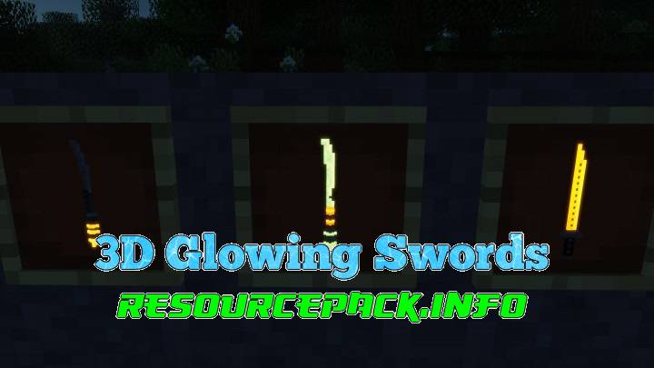 3D Glowing Swords 1.13.1