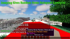 Jumping Give Random Items Datapack 1.12.2