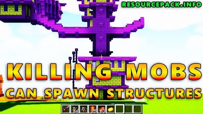 Killing Mobs Can Spawn Structures 1.18.2