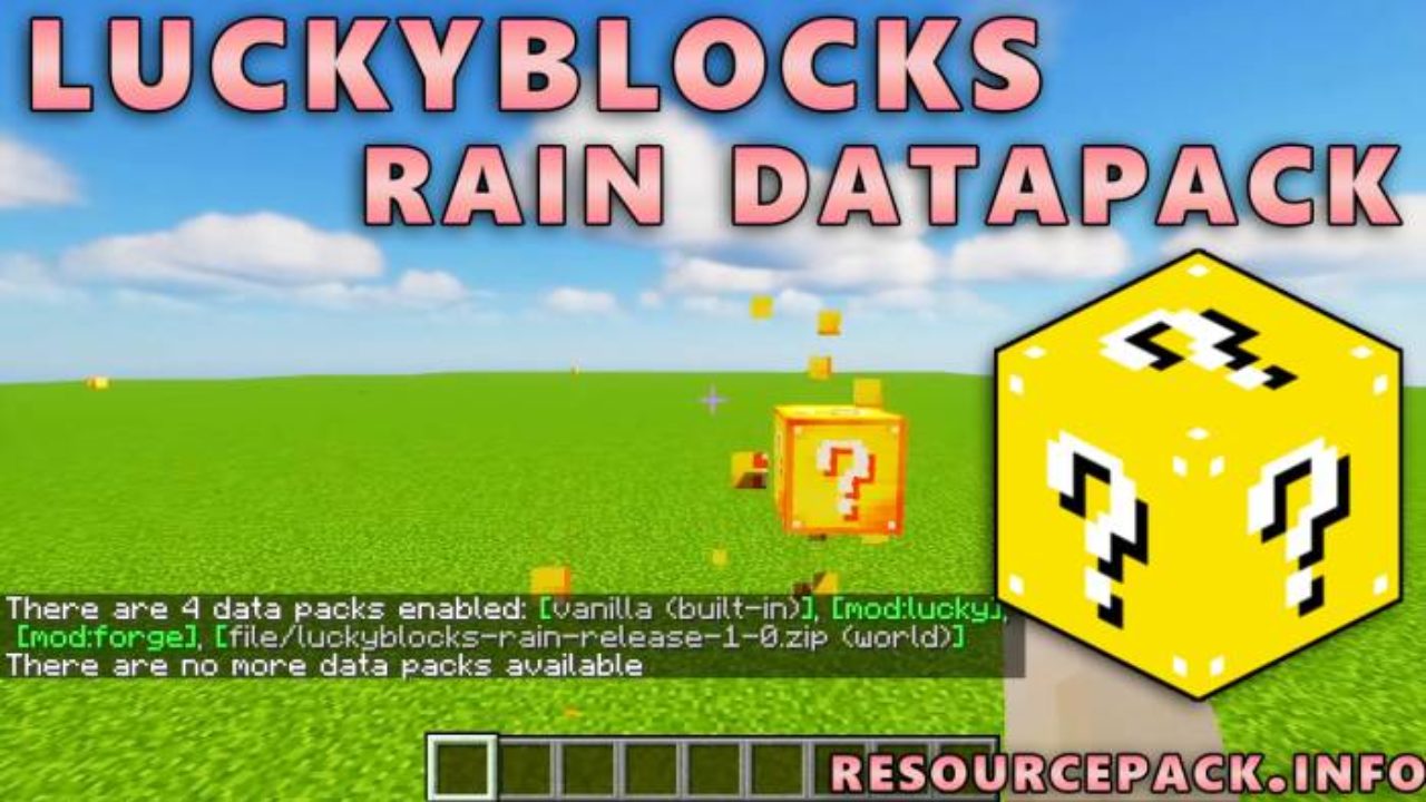 Luckyblocks Rain Minecraft Data Pack