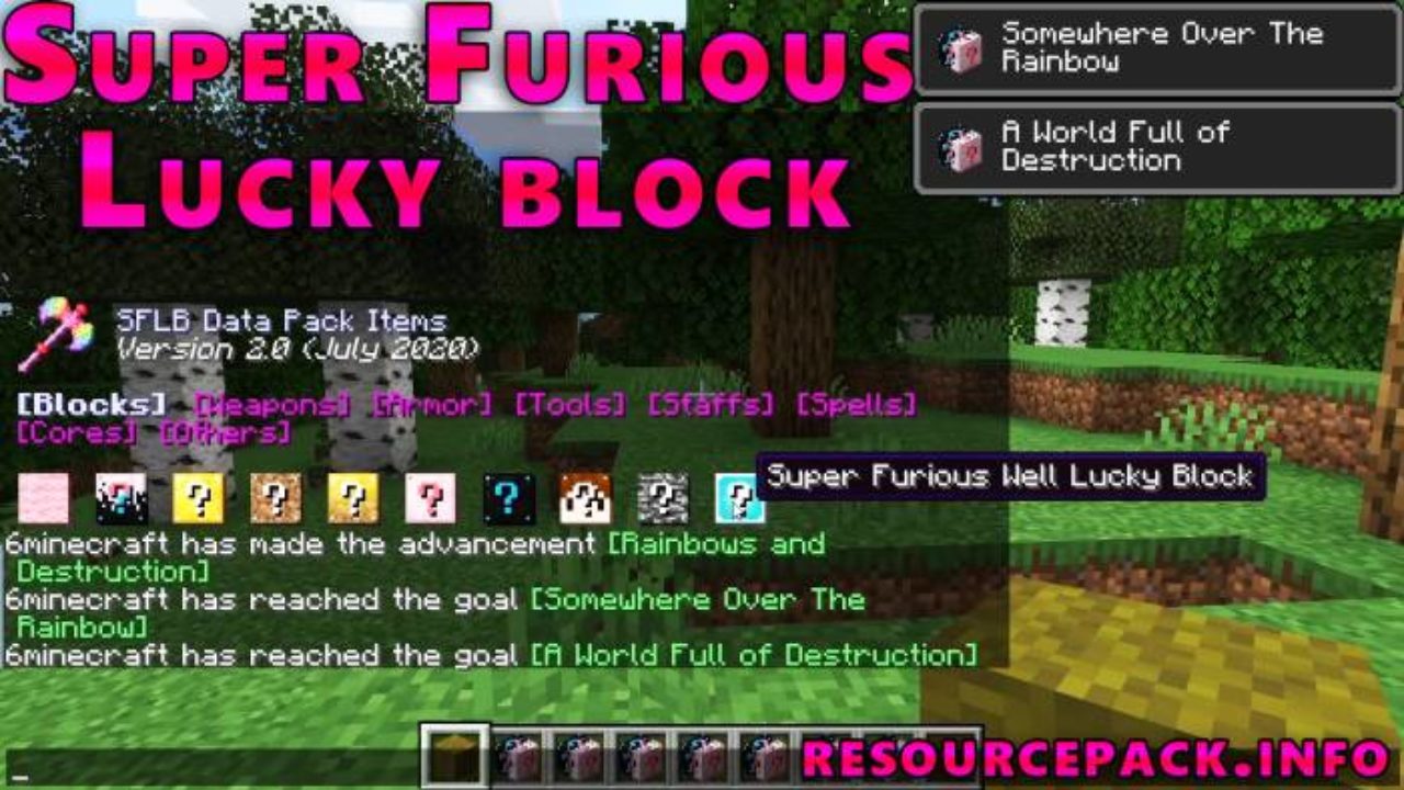 Super Furious Minigames (8 minigames; uses Super Furious Lucky Blocks!; 70%  COMPLETE!) Minecraft Map