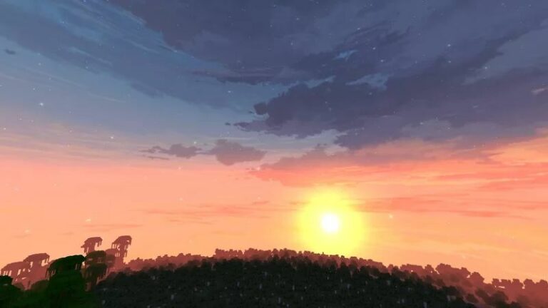 Anime Sky Java Mod Anime Sky Resource Pack for 26.3 / 1.21.11 / Realistic Skies