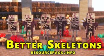 Better Skeletons Resource Pack for 1.21.5 / 1.20.6