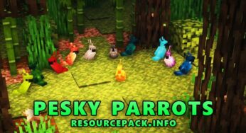 Pesky Parrots Resource Pack for (1.21.5) Beautiful Parrots