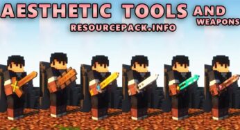 Aesthetic Tools and Weapons Resource Pack for 1.21.5 / 1.20.6