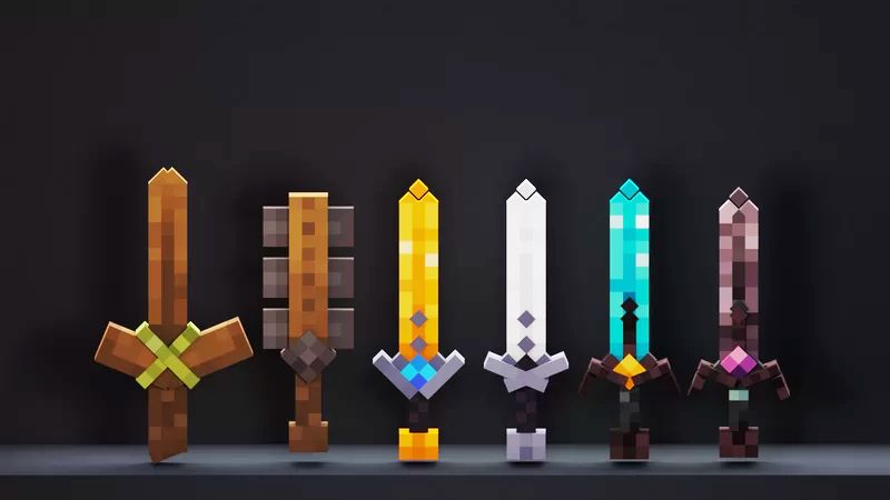 Aesthetic Tools and Weapons Resource Pack