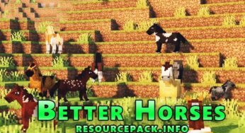 Better Horses Resource Pack for 1.21.5 – Animated Horses