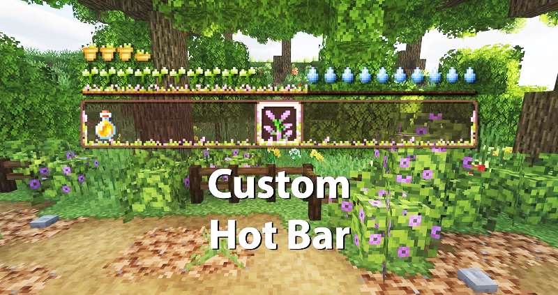 Overgrown Flowery GUI Hotbar