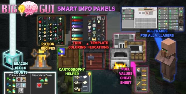 Big Brain GUI Resource Pack 26.3 – Smart InfoPanels