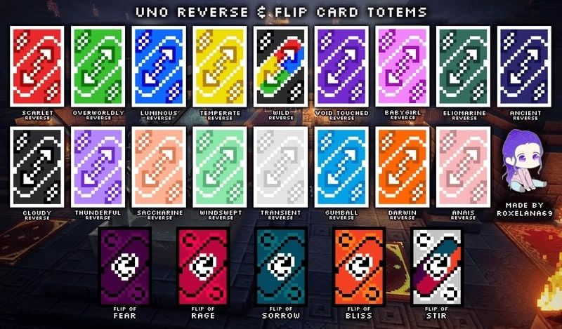 UNO™ Reverse & Flip Cards over Totem of Undying